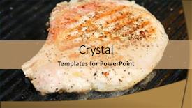  Presentation with grilled - Cool new presentation theme with fresh pork chops being grilled backdrop and a  colored foreground