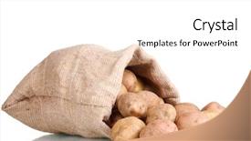  Presentation with bag - Beautiful slide deck featuring fresh potatoes in the bag backdrop and a white colored foreground