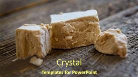  Presentation with yeast - Audience pleasing presentation theme consisting of fresh-pressed-active-yeast-such backdrop and a tawny brown colored foreground