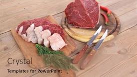  Presentation with fresh meat - 