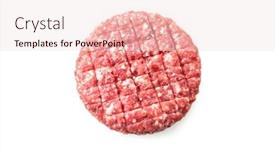  Presentation with fresh water splash green apple isolated white - PPT theme having fresh-raw-burger-patty-isolated background and a lemonade colored foreground