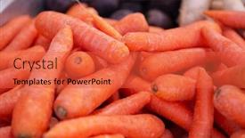  Presentation with vitamin - Beautiful slide deck featuring fresh-raw-carrot-sold backdrop and a red colored foreground