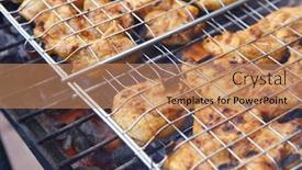  Presentation with fresh meat - Cool new slides with fresh-raw-chicken-in-meat backdrop and a coral colored foreground