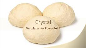  Presentation with dough - Audience pleasing presentation consisting of fresh-raw-dough-ball-isolated backdrop and a lemonade colored foreground
