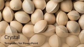  Presentation with ginkgo - PPT theme having fresh raw ginkgo biloba nuts background and a  colored foreground