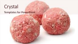  Presentation with meatball - Amazing presentation having fresh raw meatballs isolated backdrop and a lemonade colored foreground