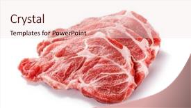  Presentation with fresh meat - Slide set consisting of apples harvest autumn apple fruit background and a tawny brown colored foreground