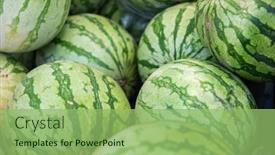  Presentation with fresh fruits vegetables - Audience pleasing slide deck consisting of fresh-raw-ripe-juicy-sweet backdrop and a seafoam green colored foreground