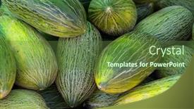  Presentation with fresh fruits vegetables - Slide deck enhanced with fresh-raw-ripe-juicy-sweet background and a tawny brown colored foreground