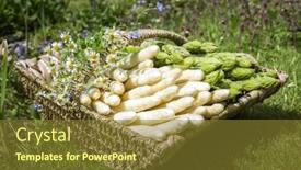  Presentation with white green - Cool new presentation design with fresh-raw-white-and-green backdrop and a tawny brown colored foreground