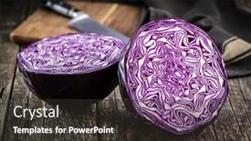  Presentation with cabbage - Presentation with fresh-red-cabbage-on-old background and a dark gray colored foreground