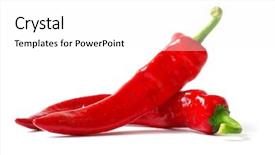  Presentation with hot sauce - Amazing theme having fresh red hot pepper backdrop and a white colored foreground