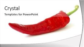  Presentation with hot sauce - Amazing slides having fresh red hot pepper backdrop and a white colored foreground