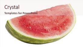  Presentation with fresh water splash green apple isolated white - Audience pleasing PPT theme consisting of worker with airbrush painting with glowing golden paint and particles backdrop and a tawny brown colored foreground