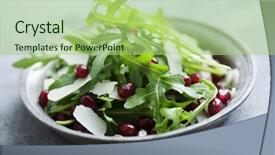  Presentation with cheese plate parmesan cheddar gouda - PPT theme featuring masts and sails of huge sailing boat against background of blue sky and mountains in alanya turkey background and a teal colored foreground