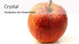  Presentation with gala - Amazing slides having fresh royal gala apple backdrop and a sky blue colored foreground