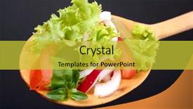  Presentation with cucumbers - Amazing theme having fresh salad made of vegetables like tomatoes or cucumbers backdrop and a yellow colored foreground