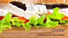  Presentation with fresh meat - Presentation theme with hand drawing debt and equity background and a white colored foreground.