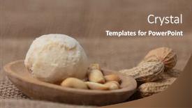  Presentation with peanut butter - Cool new slides with fresh-scoop-of-peanut-butter backdrop and a violet colored foreground