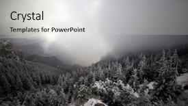  Presentation with new year - Slide deck featuring ice storm - christmas and new year background background and a light gray colored foreground