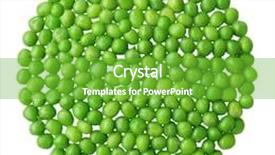  Presentation with peas - Beautiful presentation theme featuring fresh snow peas for healthy eating concept background backdrop and a shamrock green colored foreground