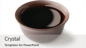  Presentation with soy sauce - PPT theme with fresh soy sauce isolated background and a light gray colored foreground