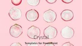  Presentation with pastel pink - Slide set having fresh-square-vegetable-pattern background and a lemonade colored foreground