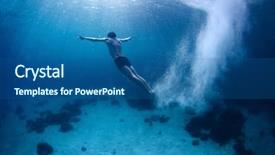  Presentation with fresh start - Amazing slide deck having fresh start - underwater shoot of a young backdrop and a ocean colored foreground