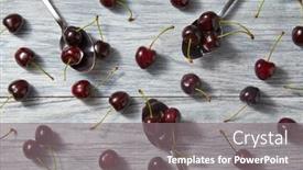  Presentation with detox - Audience pleasing slide deck consisting of fresh summer berries on wooden background concept of detox diet organic fruirs flat lay backdrop and a gray colored foreground