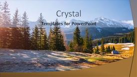  Presentation with springtime - PPT layouts featuring fresh-sunny-morning background and a light blue colored foreground