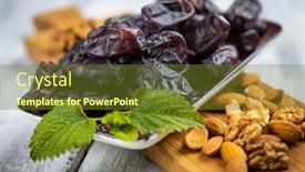  Presentation with popular - Slides enhanced with fresh-sweet-date-fruits-popular background and a tawny brown colored foreground