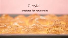  Presentation with cinnamon - Slides having fresh-sweet-homemade-cinnamon-rolls background and a lemonade colored foreground