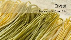  Presentation with gluten free food various pasta - Presentation theme with fresh tagliolini bicolore pasta close background and a  colored foreground