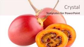  Presentation with background - PPT layouts featuring fresh-tamarillos-isolated-on-white background and a lemonade colored foreground