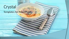  Presentation with shrimp - Cool new slide deck with fresh tasty shrimp and grit backdrop and a  colored foreground