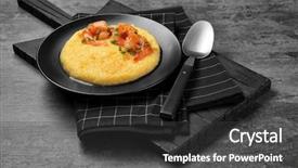  Presentation with shrimp farming - Presentation design having fresh tasty shrimp and grit background and a dark gray colored foreground