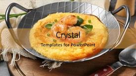  Presentation with shrimp - Audience pleasing presentation theme consisting of fresh tasty shrimp and grit backdrop and a  colored foreground