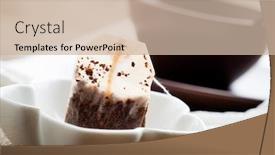  Presentation with tea cup - Cool new PPT layouts with fresh-tea-in-brown-cup backdrop and a soft green colored foreground