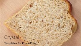  Presentation with fresh toast sandwiches egg - Presentation with fresh-toasts background and a coral colored foreground