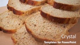  Presentation with fresh toast sandwiches egg - Amazing presentation theme having fresh-toasts backdrop and a coral colored foreground