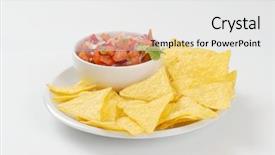  Presentation with tortilla - Beautiful PPT layouts featuring  backdrop and a  colored foreground