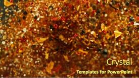  Presentation with freeze - PPT layouts enhanced with fresh-various-spices-and-herbs background and a tawny brown colored foreground
