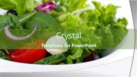  Presentation with salad - Amazing presentation theme having fresh-vegetable-salad-in-bowl backdrop and a  colored foreground