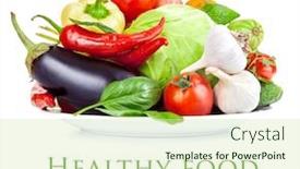  Presentation with leaves - PPT theme consisting of fresh-vegetable-with-leaves-isolated background and a soft green colored foreground