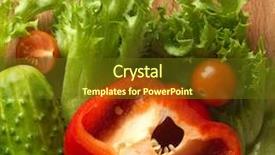  Presentation with healthy food - Cool new slides with fresh vegetables on the old wooden board healthy food background backdrop and a tawny brown colored foreground