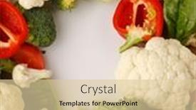  Presentation with parchment - Cool new theme with fresh-vegetables-on-the-parchment backdrop and a  colored foreground