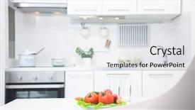  Presentation with vegetables - Amazing presentation design having fresh vegetables on the table backdrop and a white colored foreground