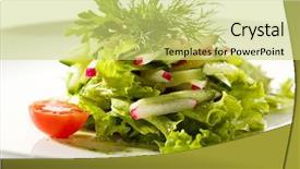  Presentation with fresh cut fruits vegetables - Slides featuring fresh-vegetables-salad-with-pesto and a  colored foreground