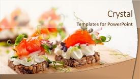  Presentation with gluten free - Presentation theme enhanced with fresh veggies on gluten-free background and a cream colored foreground