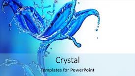  Presentation with fresh water - Presentation with fresh water abstract splashing background and a light blue colored foreground